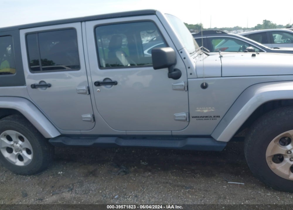 2014 JEEP WRANGLER UNLIMITED SAHARA VIN: 1C4BJWEG9EL164710