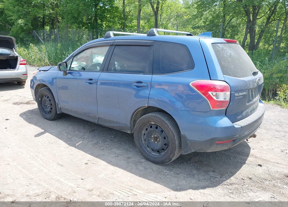 2016 SUBARU FORESTER 2.5I VIN: JF2SJAACXGH538609