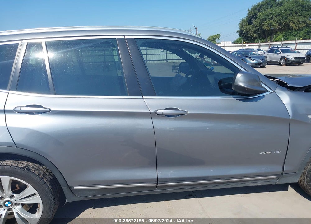 2013 BMW X3 XDRIVE35I VIN: 5UXWX7C57DL978827