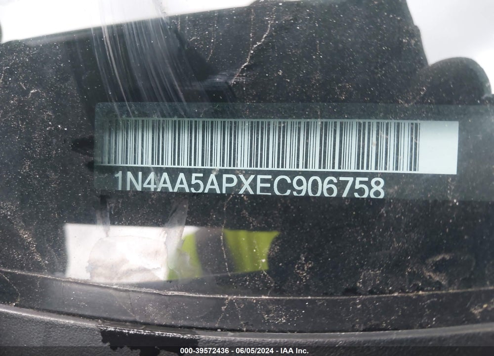 2014 NISSAN MAXIMA 3.5 S VIN: 1N4AA5APXEC906758