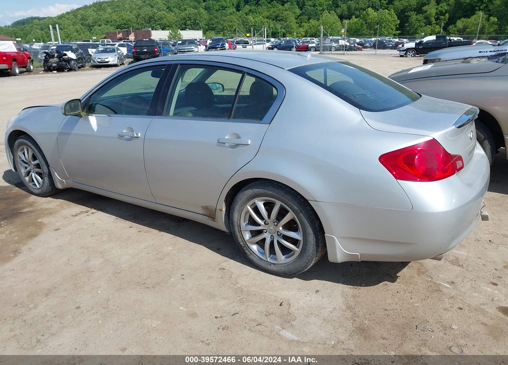 2007 INFINITI G35X VIN: JNKBV61F07M801660