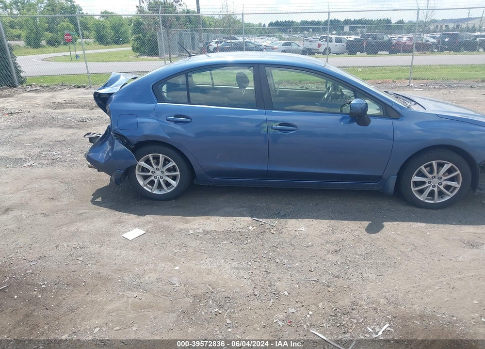 2012 SUBARU IMPREZA 2.0I PREMIUM VIN: JF1GJAB66CG026414