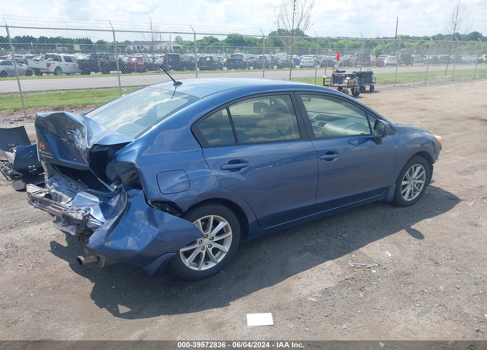 2012 SUBARU IMPREZA 2.0I PREMIUM VIN: JF1GJAB66CG026414