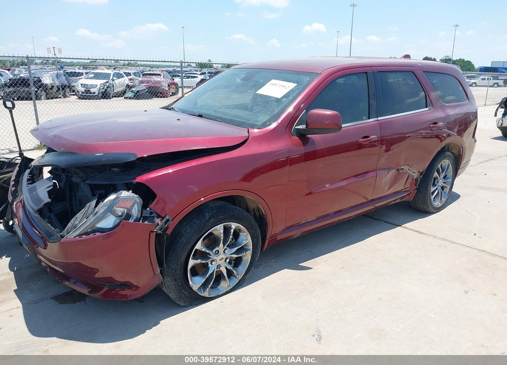 2019 DODGE DURANGO GT RWD VIN: 1C4RDHDG6KC681560