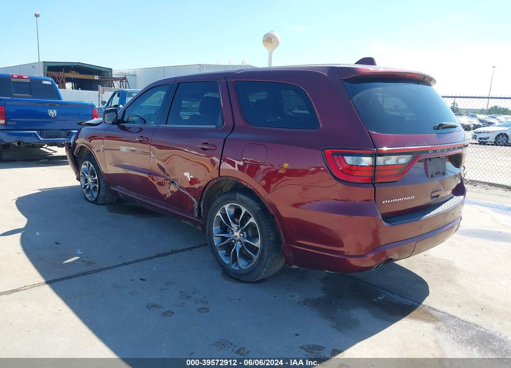 2019 DODGE DURANGO GT RWD VIN: 1C4RDHDG6KC681560