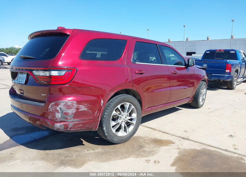 2019 DODGE DURANGO GT RWD VIN: 1C4RDHDG6KC681560