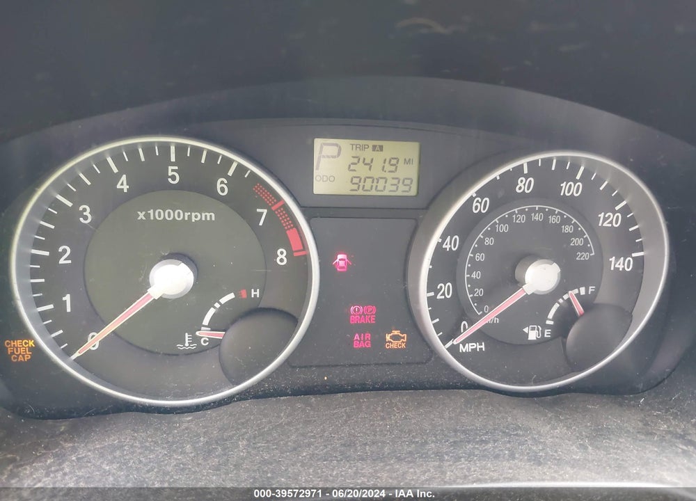 2007 HYUNDAI ACCENT GLS VIN: KMHCN46C77U123395
