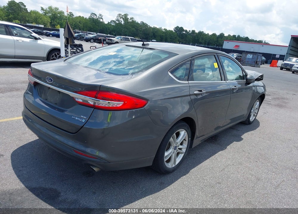 2018 FORD FUSION HYBRID SE VIN: 3FA6P0LU5JR172231
