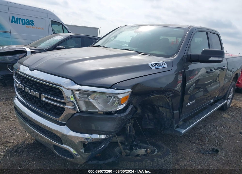 2022 RAM 1500 BIG HORN QUAD CAB 4X4 6'4 BOX VIN: 1C6RRFBG9NN464920