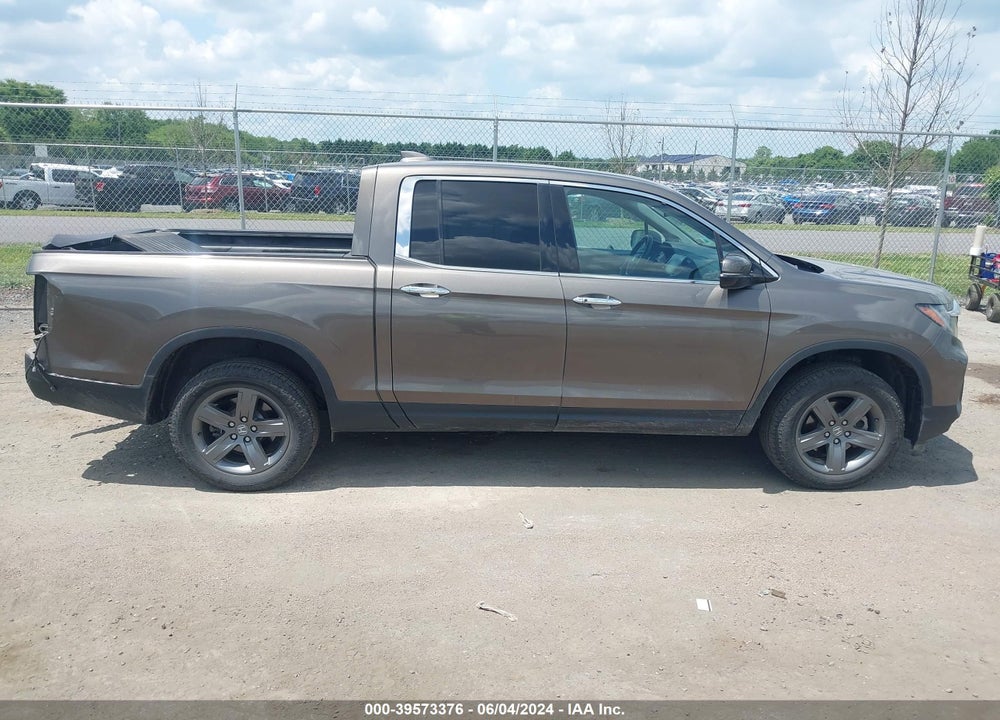 2022 HONDA RIDGELINE RTL-E VIN: 5FPYK3F72NB024335