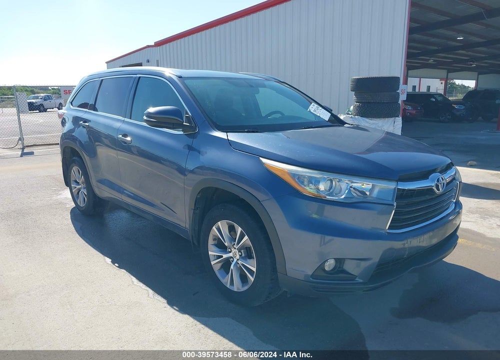 2015 TOYOTA HIGHLANDER XLE V6 VIN: 5TDJKRFH0FS124887