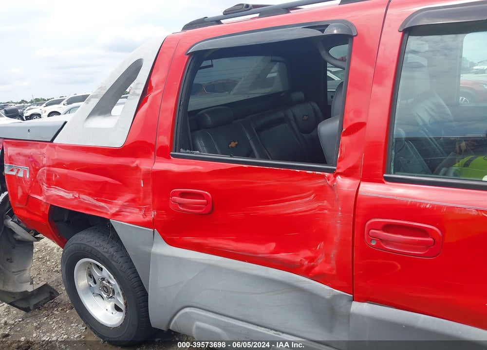 2002 CHEVROLET AVALANCHE 1500 VIN: 3GNEK13T52G223099