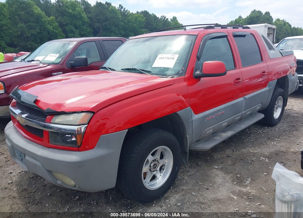 2002 CHEVROLET AVALANCHE 1500 VIN: 3GNEK13T52G223099