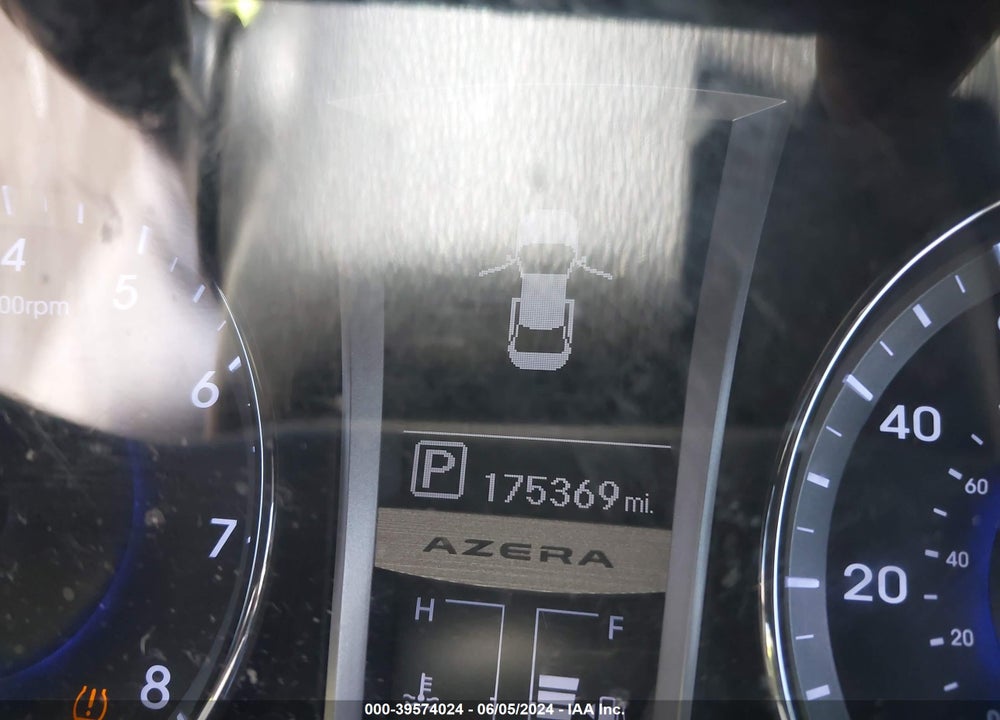 2013 HYUNDAI AZERA VIN: KMHFH4JG7DA226067
