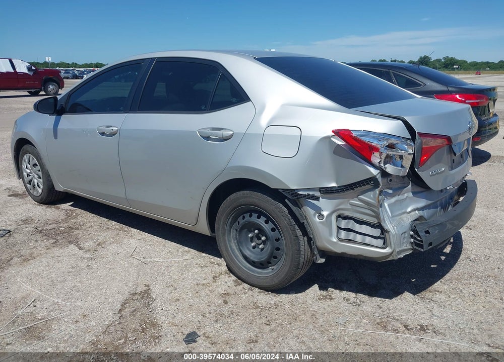 2019 TOYOTA COROLLA LE VIN: 5YFBURHE1KP857101