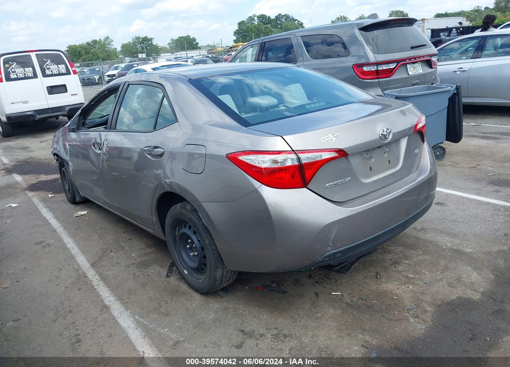 2016 TOYOTA COROLLA LE VIN: 2T1BURHE9GC505150