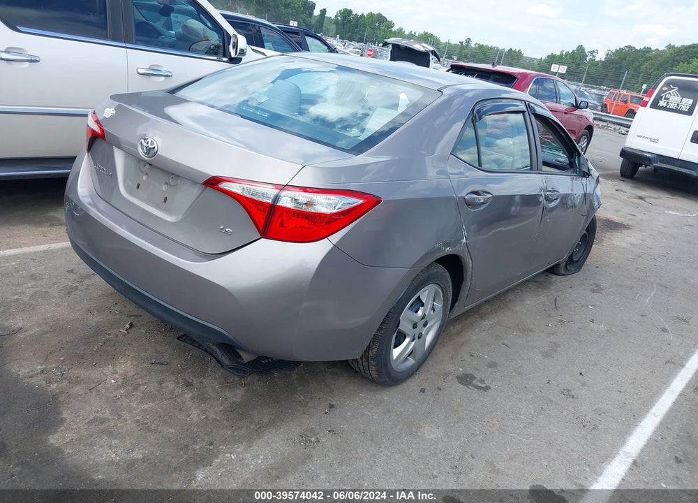 2016 TOYOTA COROLLA LE VIN: 2T1BURHE9GC505150