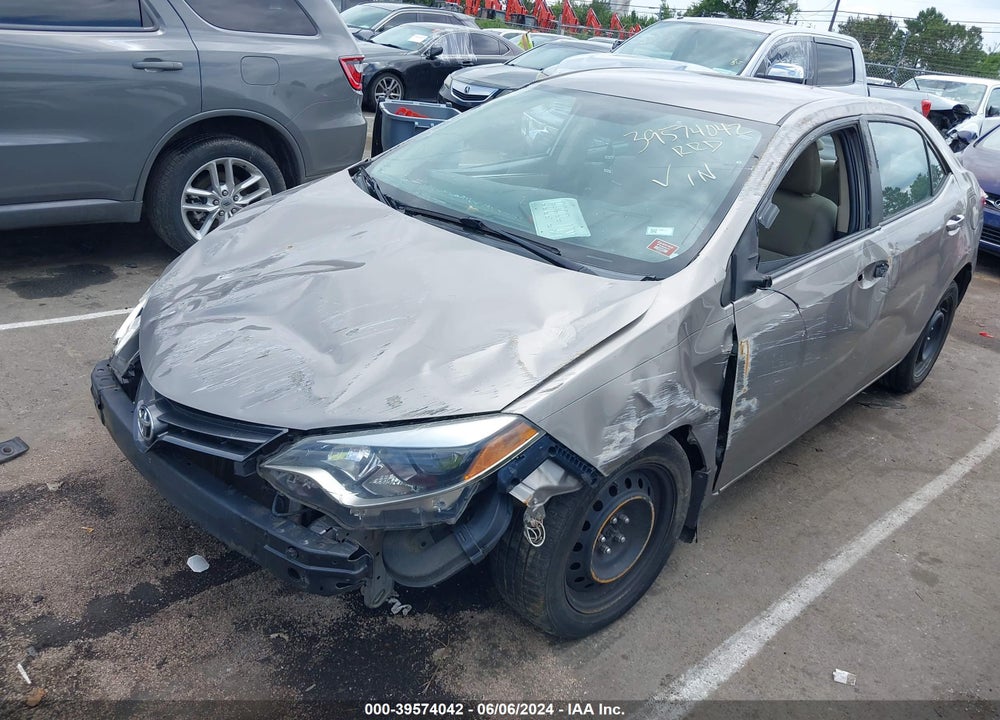 2016 TOYOTA COROLLA LE VIN: 2T1BURHE9GC505150