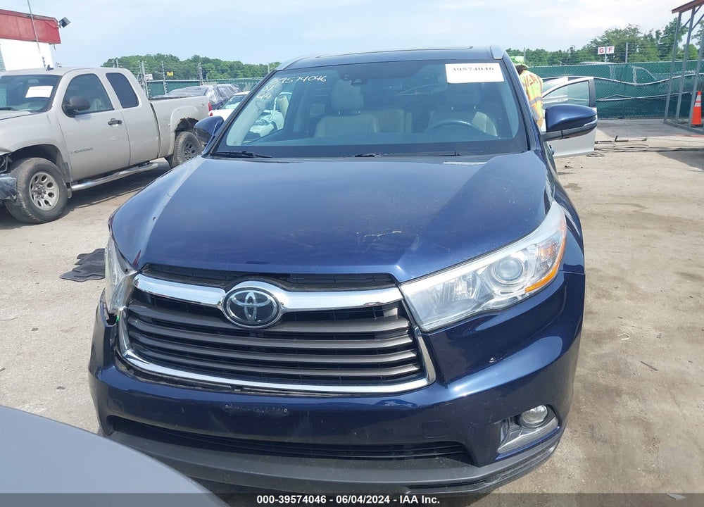 2016 TOYOTA HIGHLANDER LIMITED PLATINUM V6 VIN: 5TDDKRFH1GS320044