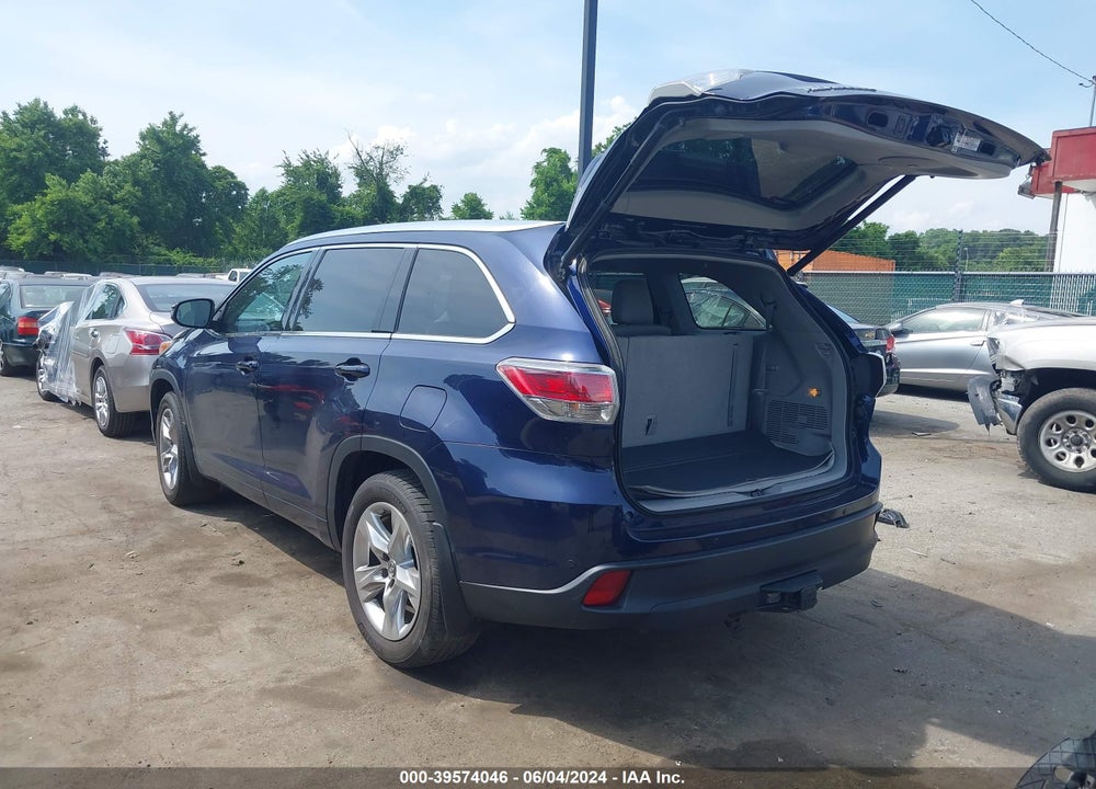 2016 TOYOTA HIGHLANDER LIMITED PLATINUM V6 VIN: 5TDDKRFH1GS320044
