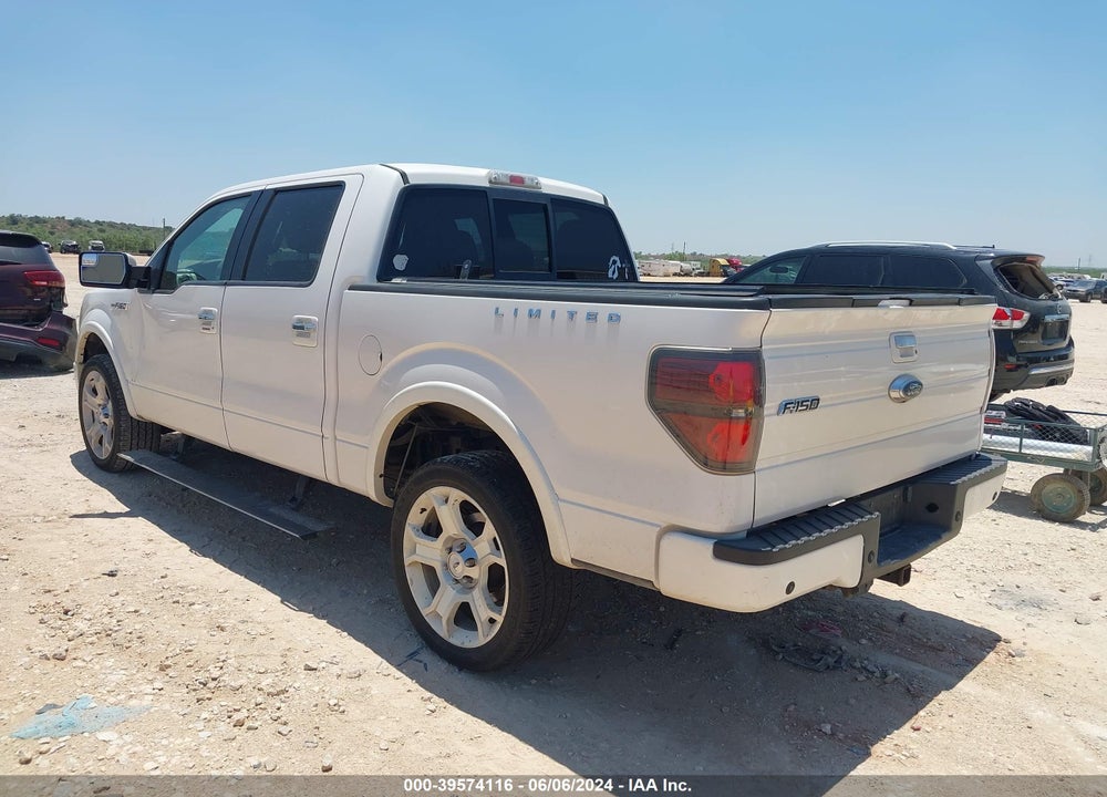 2011 FORD F-150 LARIAT LIMITED VIN: 1FTFW1E69BFB06197