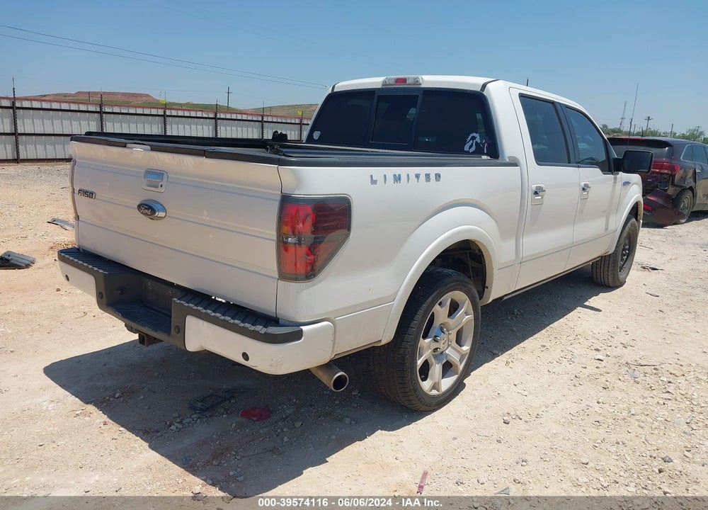 2011 FORD F-150 LARIAT LIMITED VIN: 1FTFW1E69BFB06197
