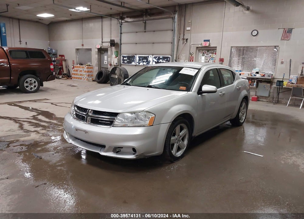 2011 DODGE AVENGER MAINSTREET VIN: 1B3BD1FB7BN602185