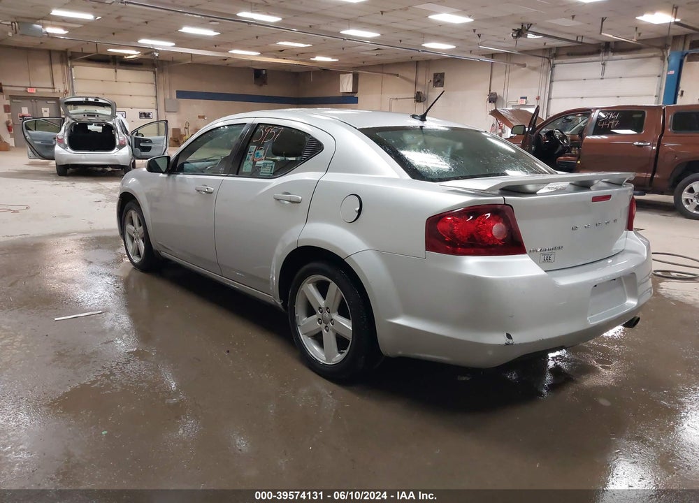 2011 DODGE AVENGER MAINSTREET VIN: 1B3BD1FB7BN602185