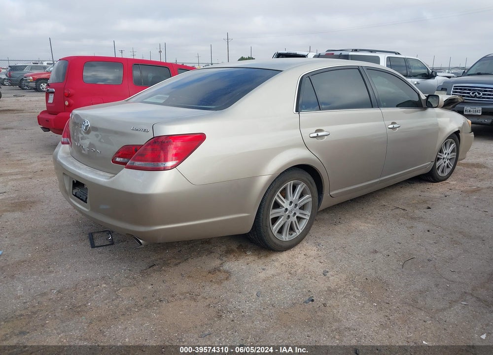 2008 TOYOTA AVALON LIMITED VIN: 4T1BK36B78U290914