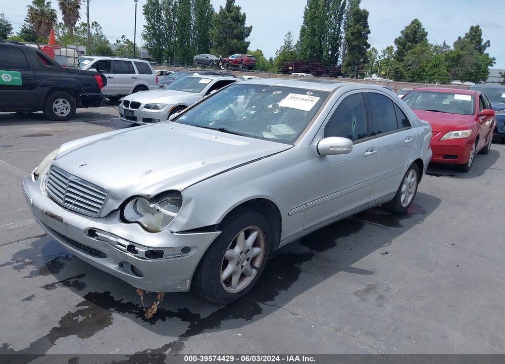 2002 MERCEDES-BENZ C 240 VIN: WDBRF61J62F229412