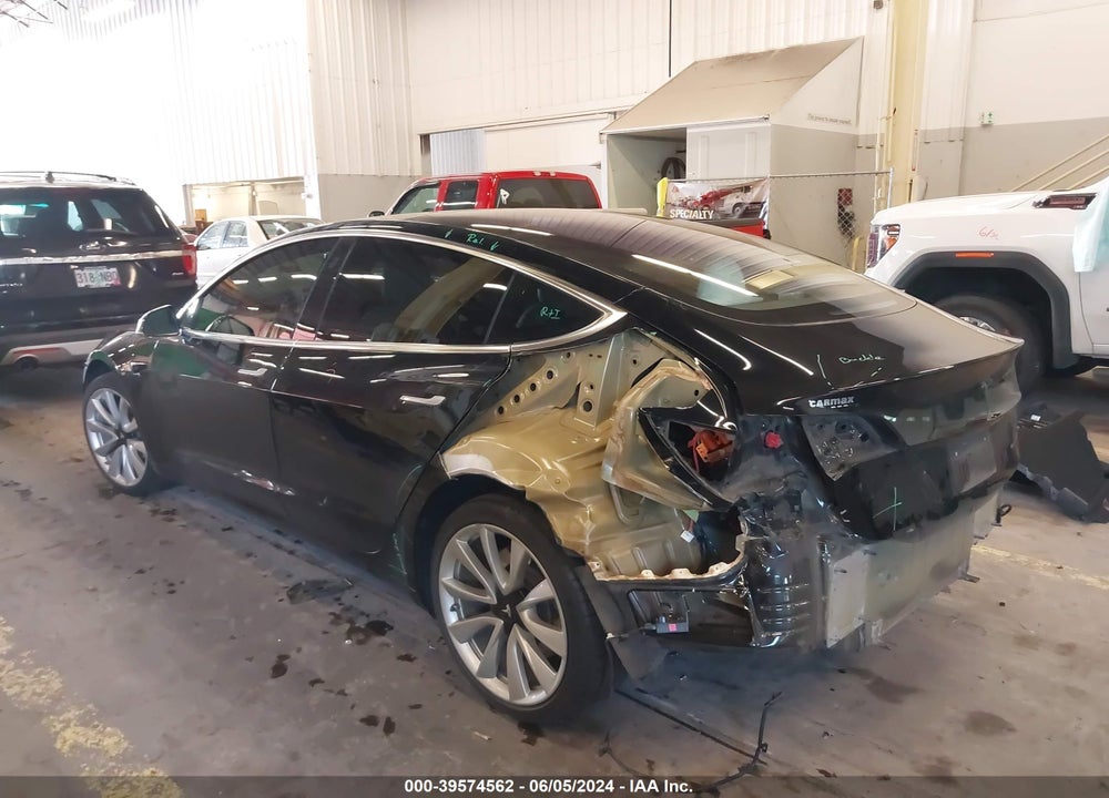 2018 TESLA MODEL 3 LONG RANGE/PERFORMANCE VIN: 5YJ3E1EB0JF188486