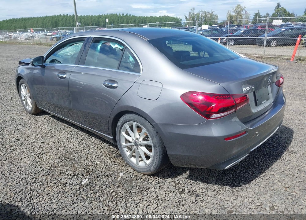 2020 MERCEDES-BENZ A 220 4MATIC VIN: WDD3G4FB5LW038243