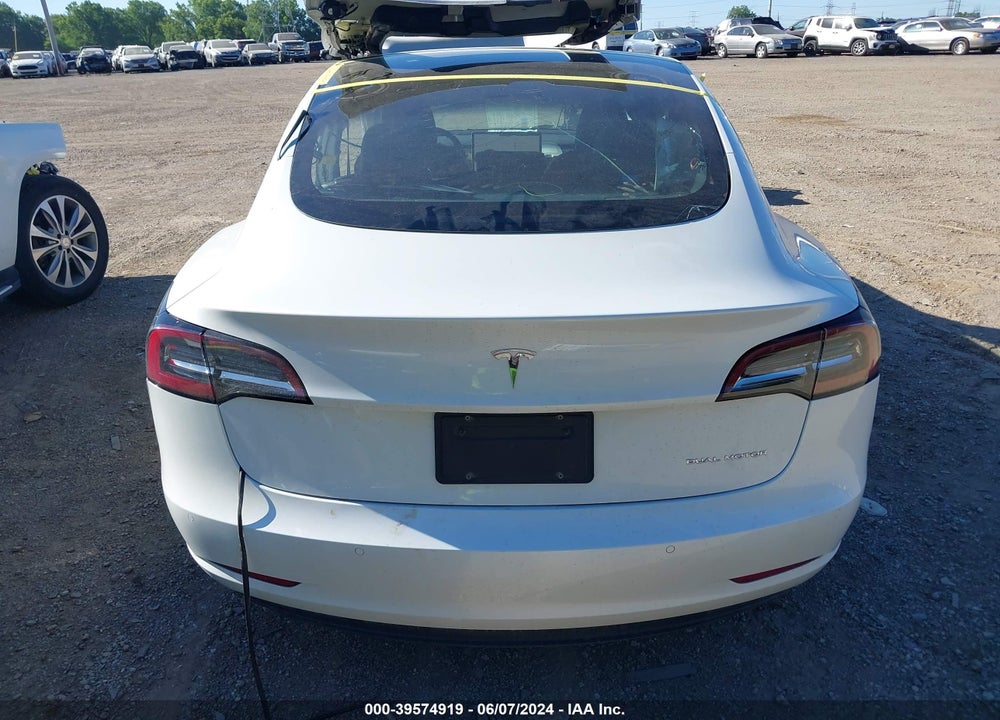 2022 TESLA MODEL 3 LONG RANGE DUAL MOTOR ALL-WHEEL DRIVE VIN: 5YJ3E1EB6NF272303