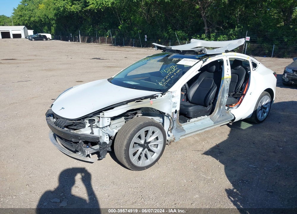 2022 TESLA MODEL 3 LONG RANGE DUAL MOTOR ALL-WHEEL DRIVE VIN: 5YJ3E1EB6NF272303