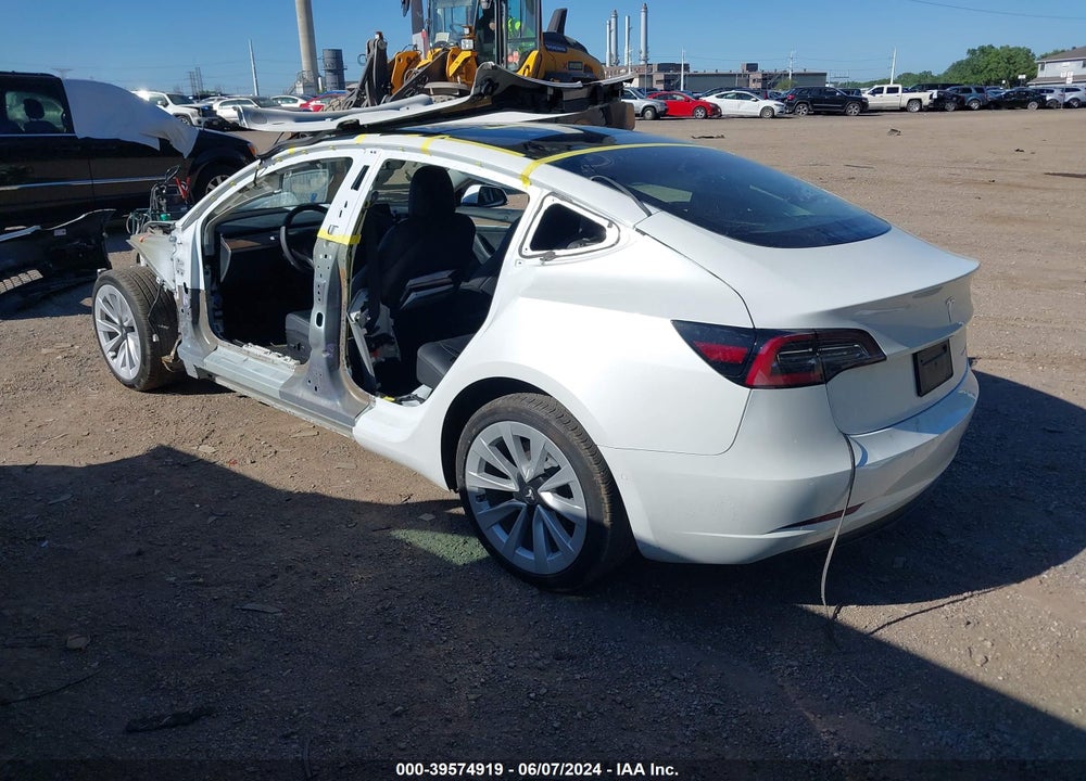 2022 TESLA MODEL 3 LONG RANGE DUAL MOTOR ALL-WHEEL DRIVE VIN: 5YJ3E1EB6NF272303