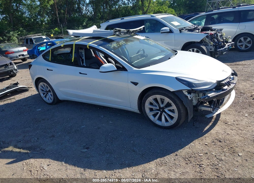 2022 TESLA MODEL 3 LONG RANGE DUAL MOTOR ALL-WHEEL DRIVE VIN: 5YJ3E1EB6NF272303