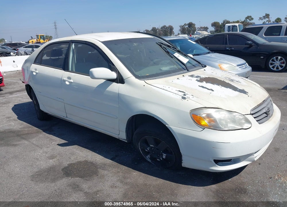 2003 TOYOTA COROLLA LE VIN: JTDBR32E530020368
