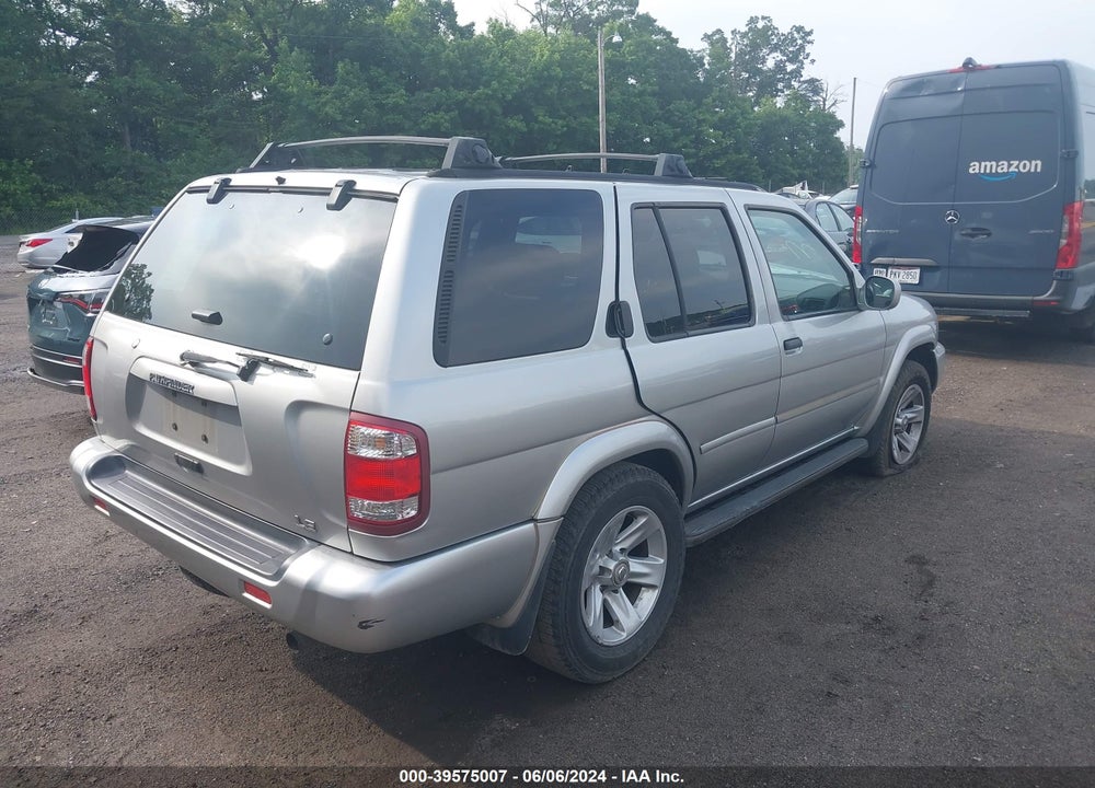 2002 NISSAN PATHFINDER LE/SE VIN: JN8DR09Y52W742494