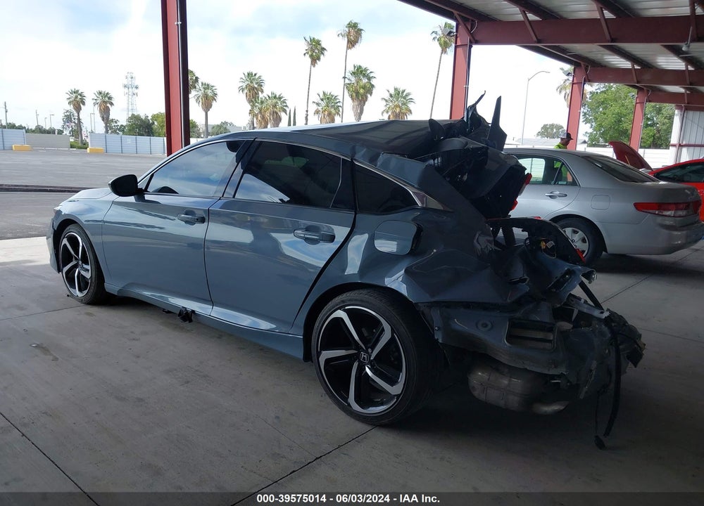 2022 HONDA ACCORD SPORT VIN: 1HGCV1F39NA036410