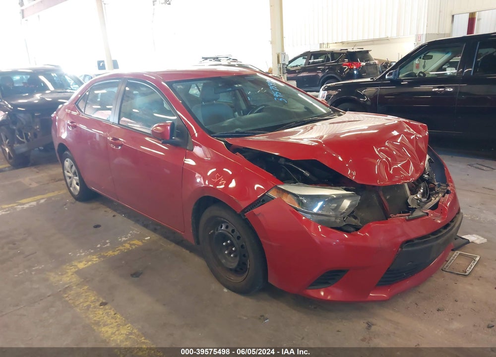 2014 TOYOTA COROLLA LE VIN: 2T1BURHE8EC148489