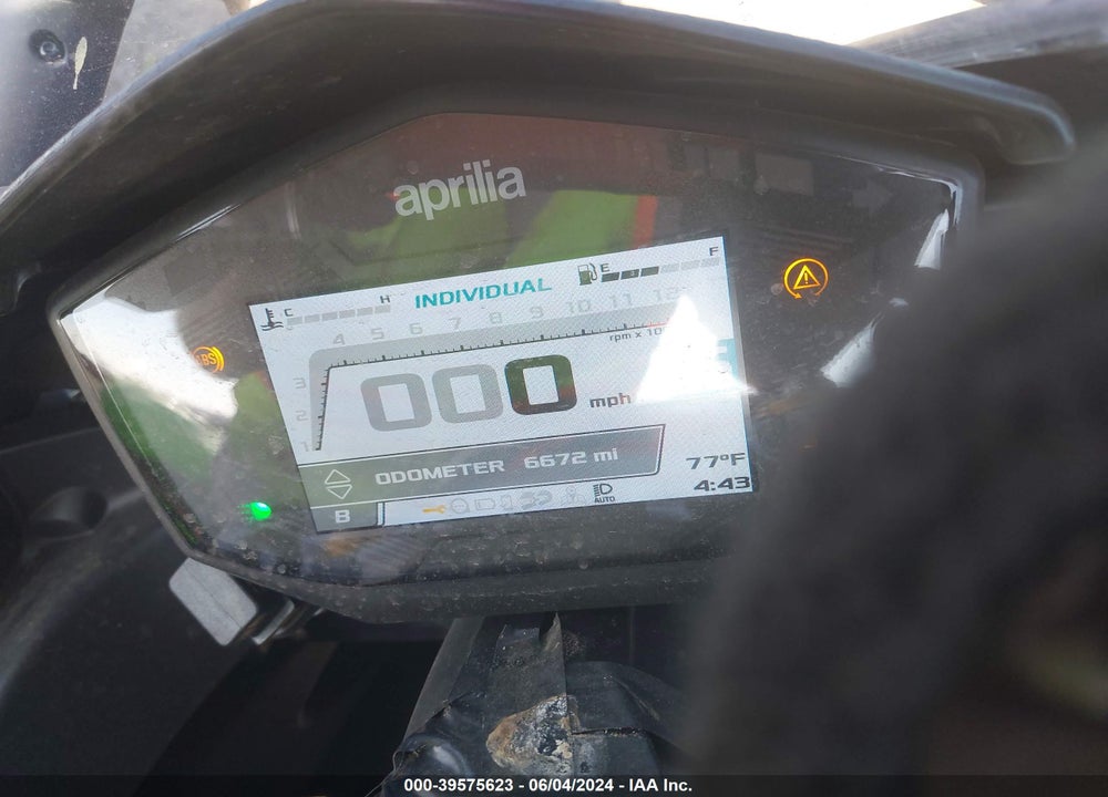 2021 APRILIA RS 660 VIN: ZD4KSUA05MS000129
