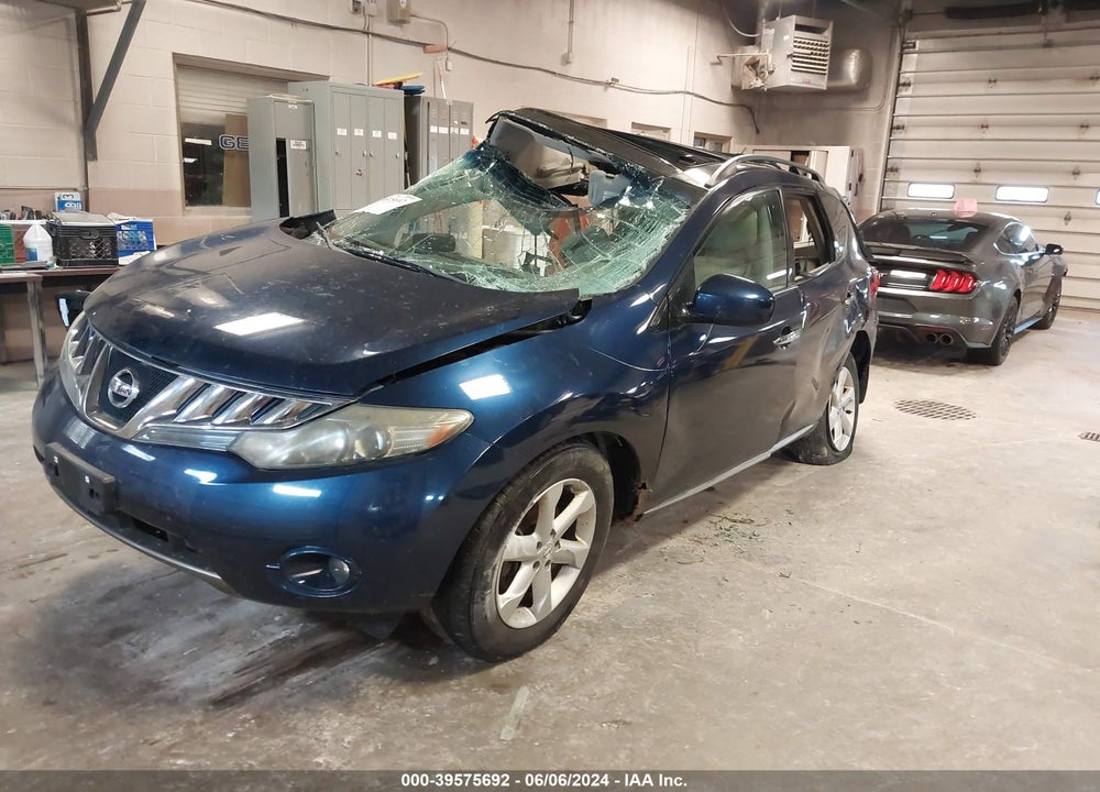 2009 NISSAN MURANO SL VIN: JN8AZ18W09W123465