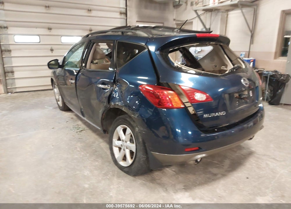 2009 NISSAN MURANO SL VIN: JN8AZ18W09W123465