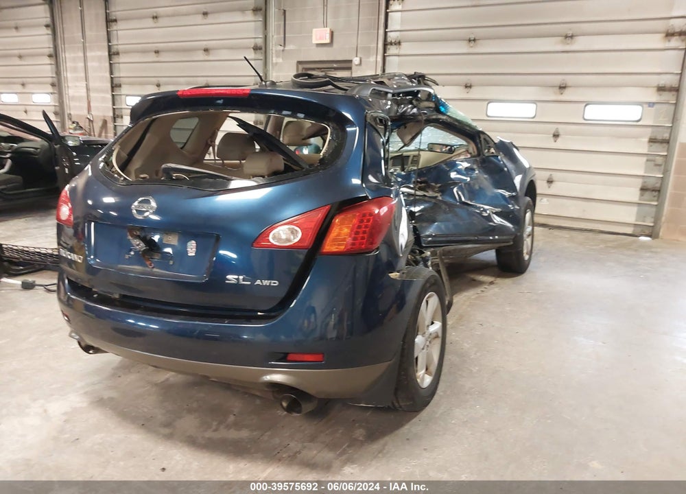 2009 NISSAN MURANO SL VIN: JN8AZ18W09W123465