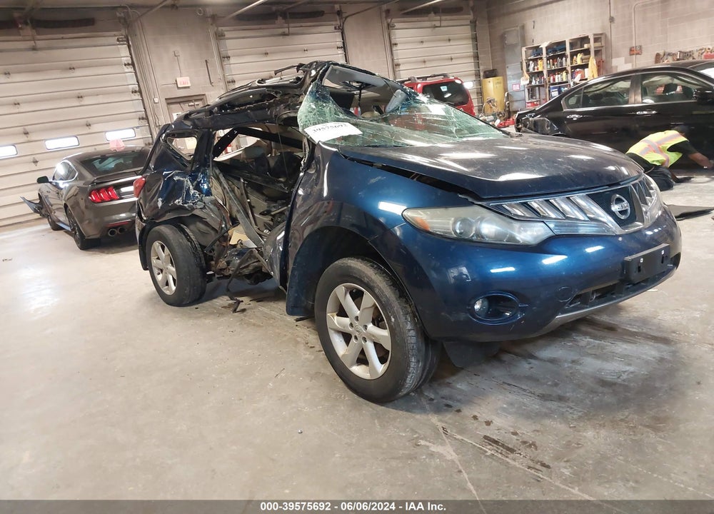 2009 NISSAN MURANO SL VIN: JN8AZ18W09W123465