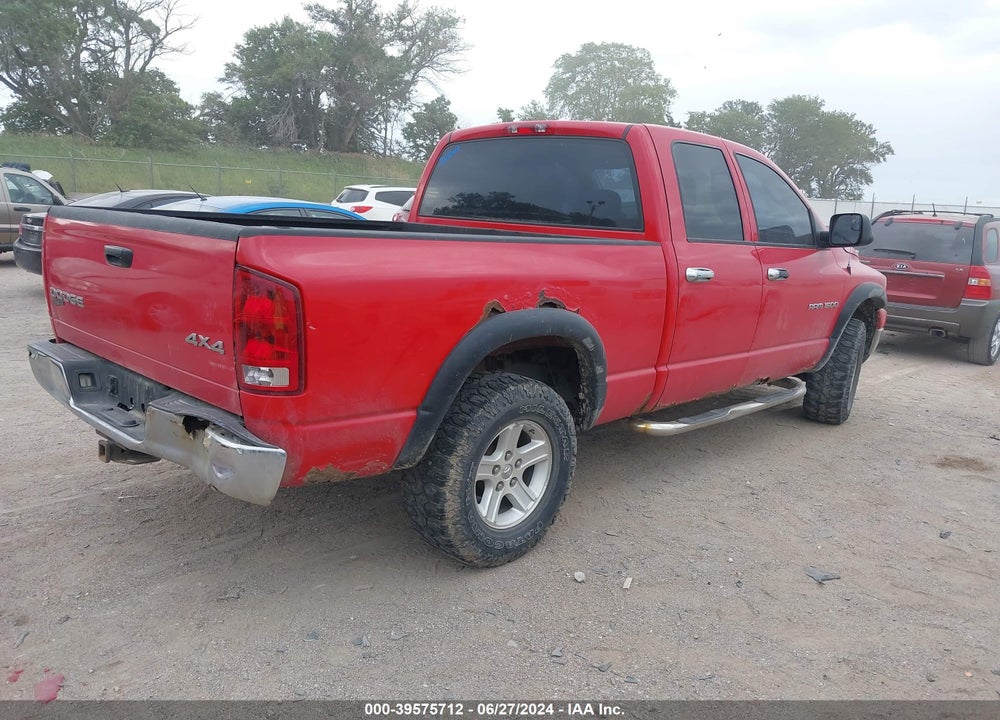 2006 DODGE RAM 1500 SLT/TRX4 OFF ROAD/SPORT VIN: 1D7HU18N76S566771
