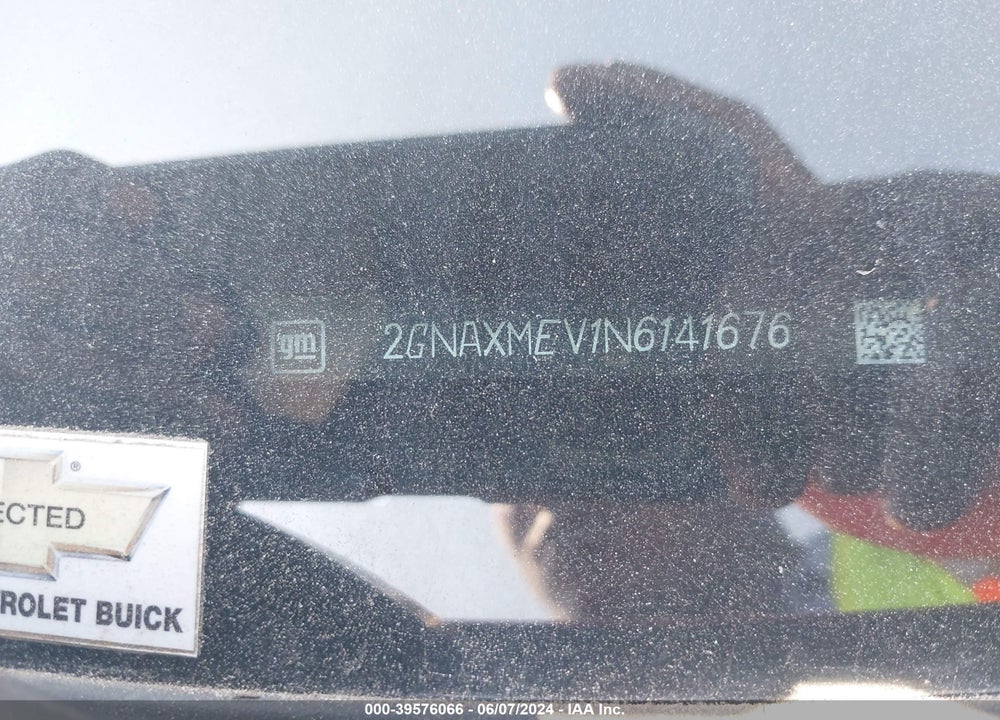 2022 CHEVROLET EQUINOX FWD RS VIN: 2GNAXMEV1N6141676