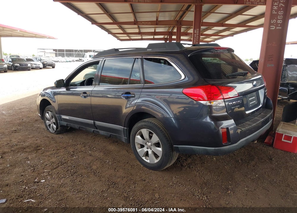 2011 SUBARU OUTBACK 2.5I PREMIUM VIN: 4S4BRBCC0B1337227