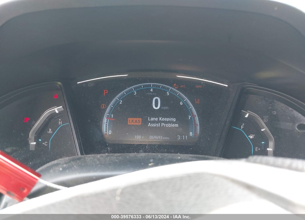 2019 HONDA CIVIC LX VIN: 2HGFC2F62KH570025