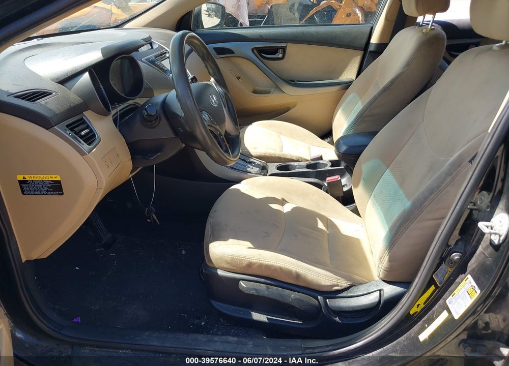 2013 HYUNDAI ELANTRA GLS VIN: 5NPDH4AE8DH339710